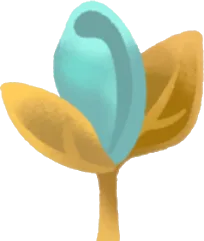 小さな青薔薇の芽の画像