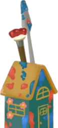 緑色の家の筆入れの画像