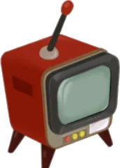 手作りのミニチュアテレビの画像