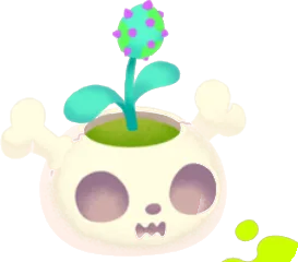 頭蓋骨型植木鉢Bの画像