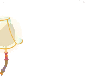 曲がったフロアランプ・左の画像