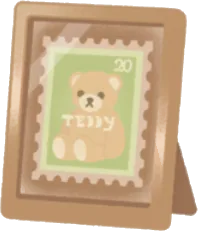 切手を入れたスタンドの画像