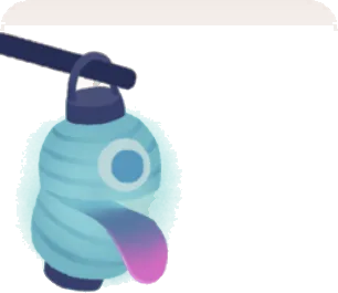一つ目提灯のミニチュアの画像