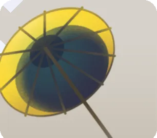 月宴の和傘の画像