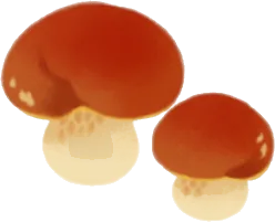 キノコのスツールの画像