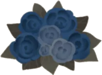 青い薔薇の花束の画像