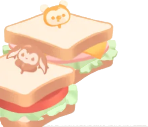 ピック付きサンドイッチの画像