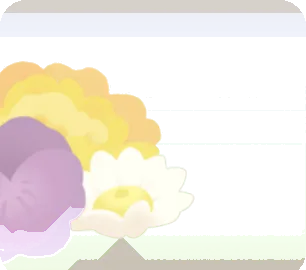 積まれたエディブルフラワーの画像