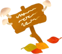 きのこが生えた掲示板の画像