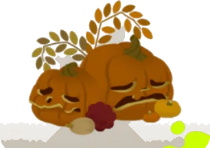 収穫祭の待ち侘びカボチャの画像