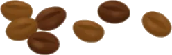 焙煎されたコーヒー豆の画像