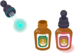 変身薬瓶のミニチュアの画像