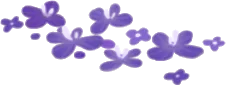 夢のナイトガーデンの紫の花・左の画像
