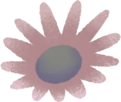 落ちた小花の画像