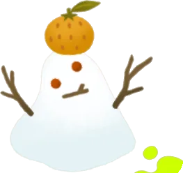 へたくそ雪だるま1の画像