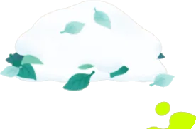 雪が積もった葉っぱの山の画像