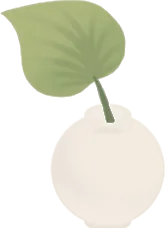 白いプランターポットの画像