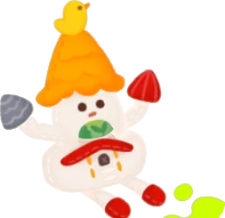 お城の人形の画像