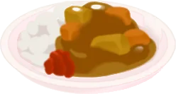 ミニチュアカレーライスの画像