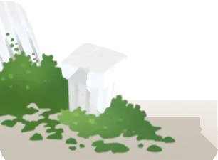神殿の砕けた柱の画像