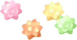 カラフルなこんぺいとうの画像