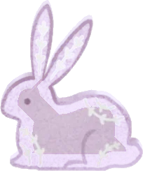 ペーパークラフトのうさぎ・小の画像