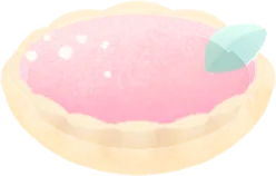 ミニ桃タルトの画像
