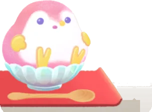 ユキムスビのかき氷のミニチュアの画像
