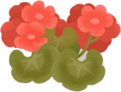 水の街に咲く花の画像