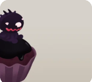 カップケーキ・ブラックドッグの画像