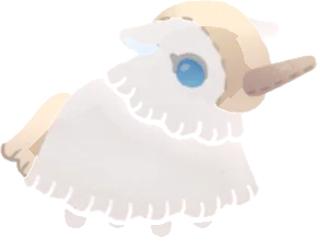 手作りイッカクフェレルぬいぐるみの画像