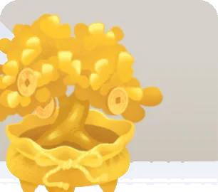 黄金の木の置物の画像