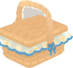 ピクニックのバスケットの画像