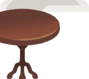 茶色いカウンターの椅子・左の画像