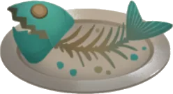 謎の深海魚の骨の画像
