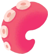 タコ足のオブジェの画像