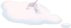 枯葉が落ちている積雪の画像