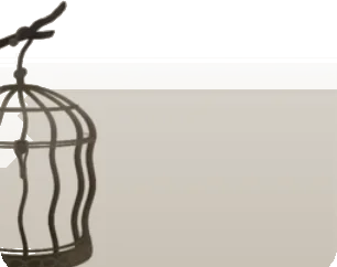 ぐにゃりと歪んだ鳥かごの画像