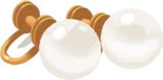 ひと粒真珠のイヤリングの画像