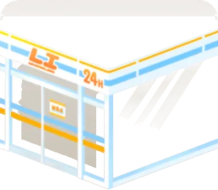 コンビニの外観の画像