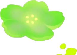 置かれた怪しい桜の花の画像