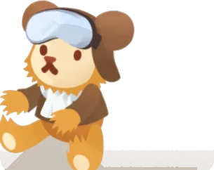 クマのぬいぐるみ・パイロットの画像