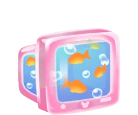 テレビの水槽の画像