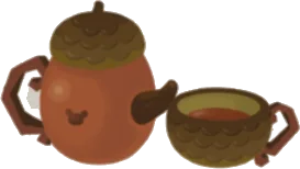 どんぐりティーセットの画像