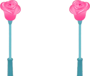 薔薇のガーデンライトの画像