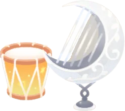 太陽と月をお祝いするための楽器の画像
