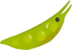 さやえんどうオンブバッタの画像