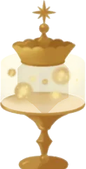 星明かりを集めたランプの画像
