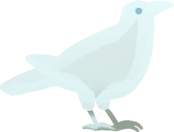 幽遠のカラス・白の画像