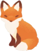 秋色きつねのミニチュアの画像